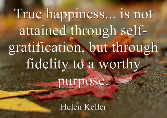 Helen Keller Purpose Quote
